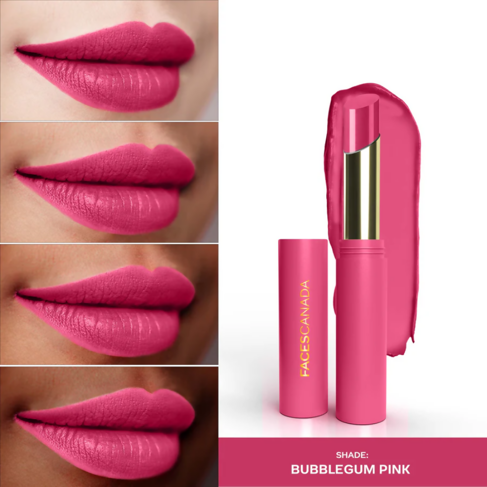Faces Canada 3 in 1 LongStay Matte Lipstick - Bubblegum Pink 04