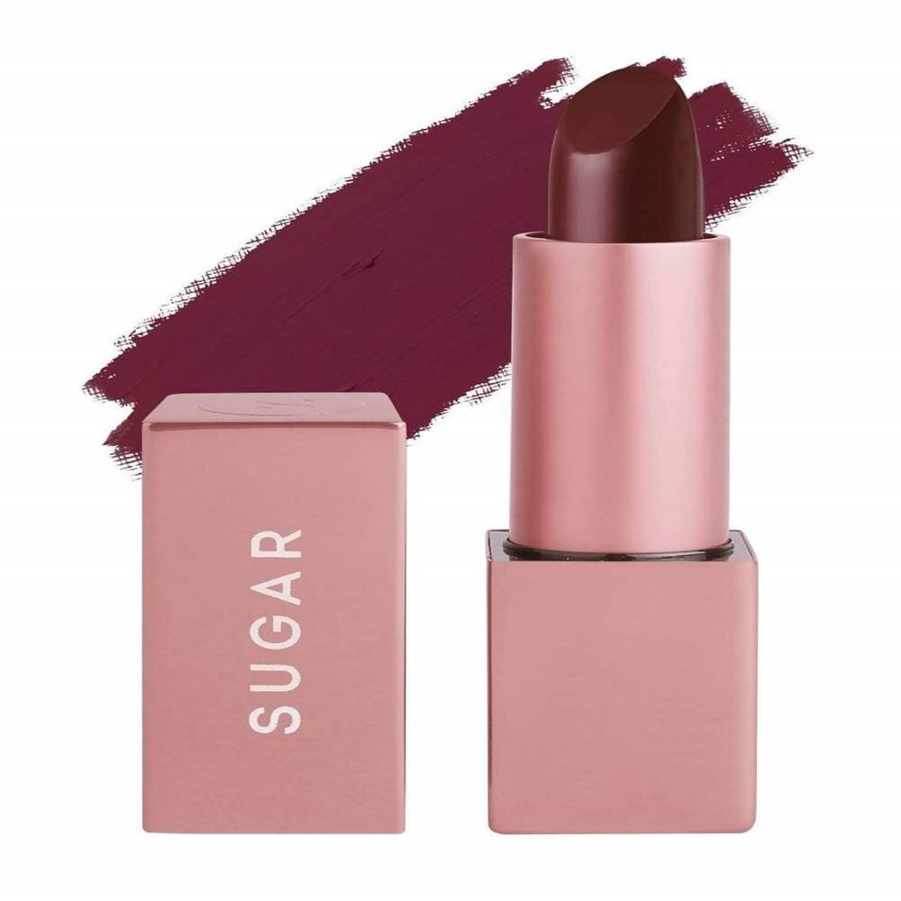 Sugar Mettle Matte Lipstick - Lyssa (Deep Burgundy Red)