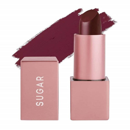 Sugar Mettle Matte Lipstick - Lyssa (Deep Burgundy Red)