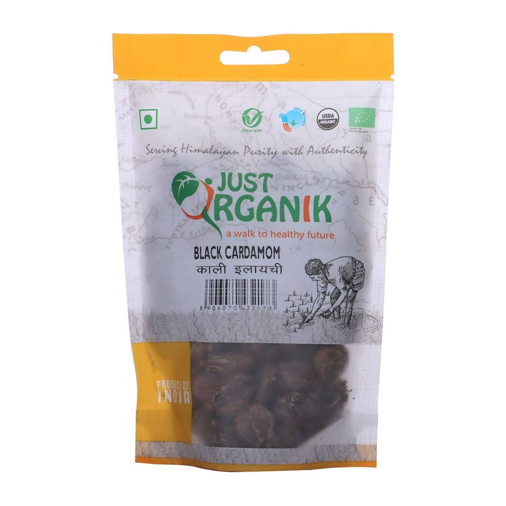 Just Organik Black Cardamom (Kali Elaichi)