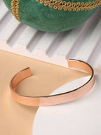 NVR Men Rose Gold Stainless Steel Cuff Bracelet - Distacart