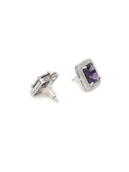 stone stud (purple) - Ruby Raang