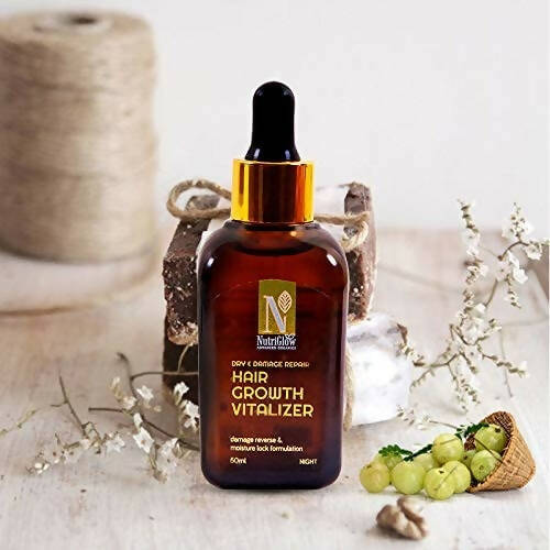 NutriGlow Advanced Organics Dry and Damage Repair Hair Growth Vitalizer