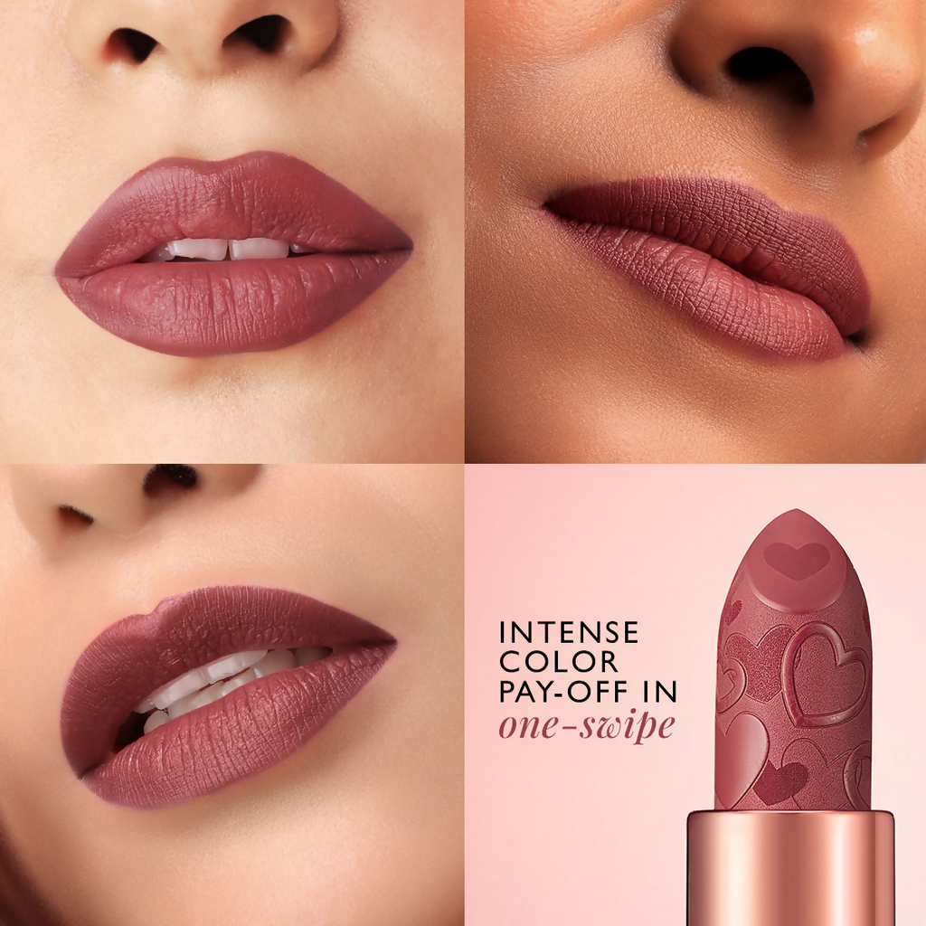 MyGlamm Pout By Karan Johar Intense Matte Plumping Lipstick - Candid Pout