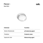 Salt. Oral Care Balance Mouthwash Natural Alkaline Probiotic Mouthwash with Basil Mint