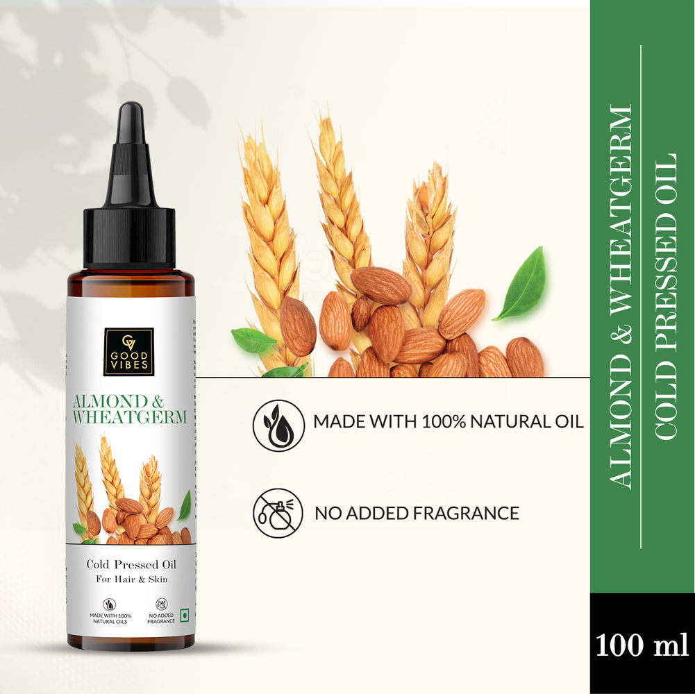 Good Vibes Almond And Wheatgerm Cold Pressed Oil For Hair & Skin