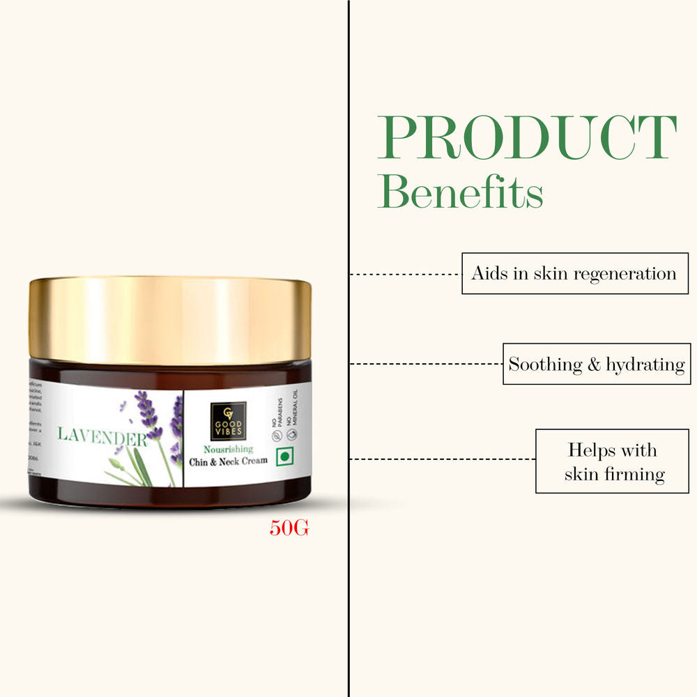 Good Vibes Nourishing Chin and Neck Cream - Lavender