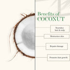 Good Vibes Coconut 100% Pure Cold Pressed Carrier Oil For Hair & Skin