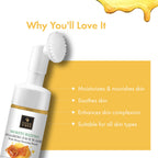 Good Vibes Honey Moisturizing Foaming Face Wash With Deep Cleansing Brush