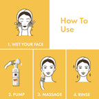 Good Vibes Honey Moisturizing Foaming Face Wash With Deep Cleansing Brush