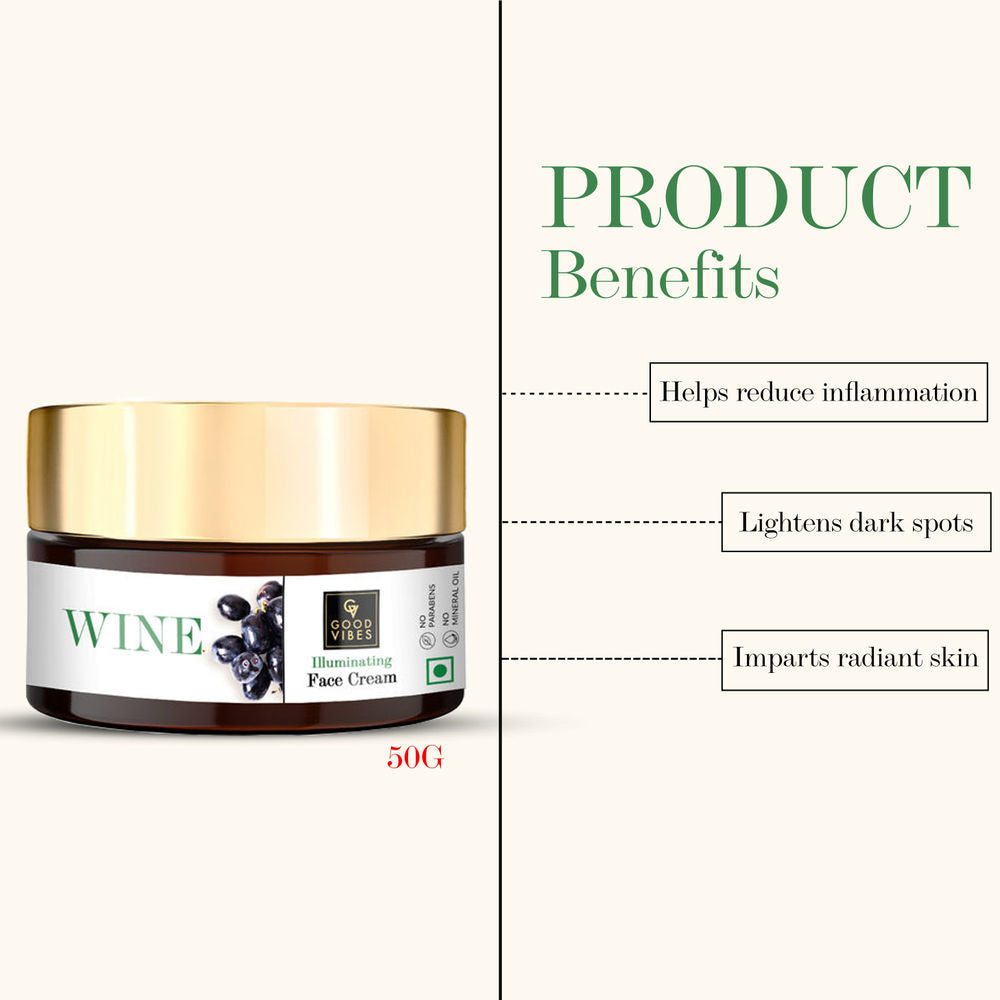 Good Vibes Illuminating Face Cream - Wine