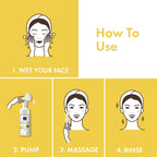 Good Vibes Lemon Brightening Foaming Face Wash With Deep Cleansing Brush