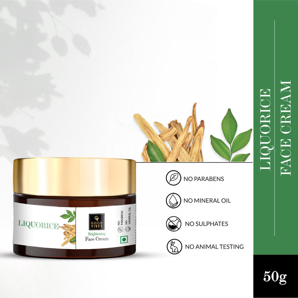 Good Vibes Liquorice Brightening Face Cream