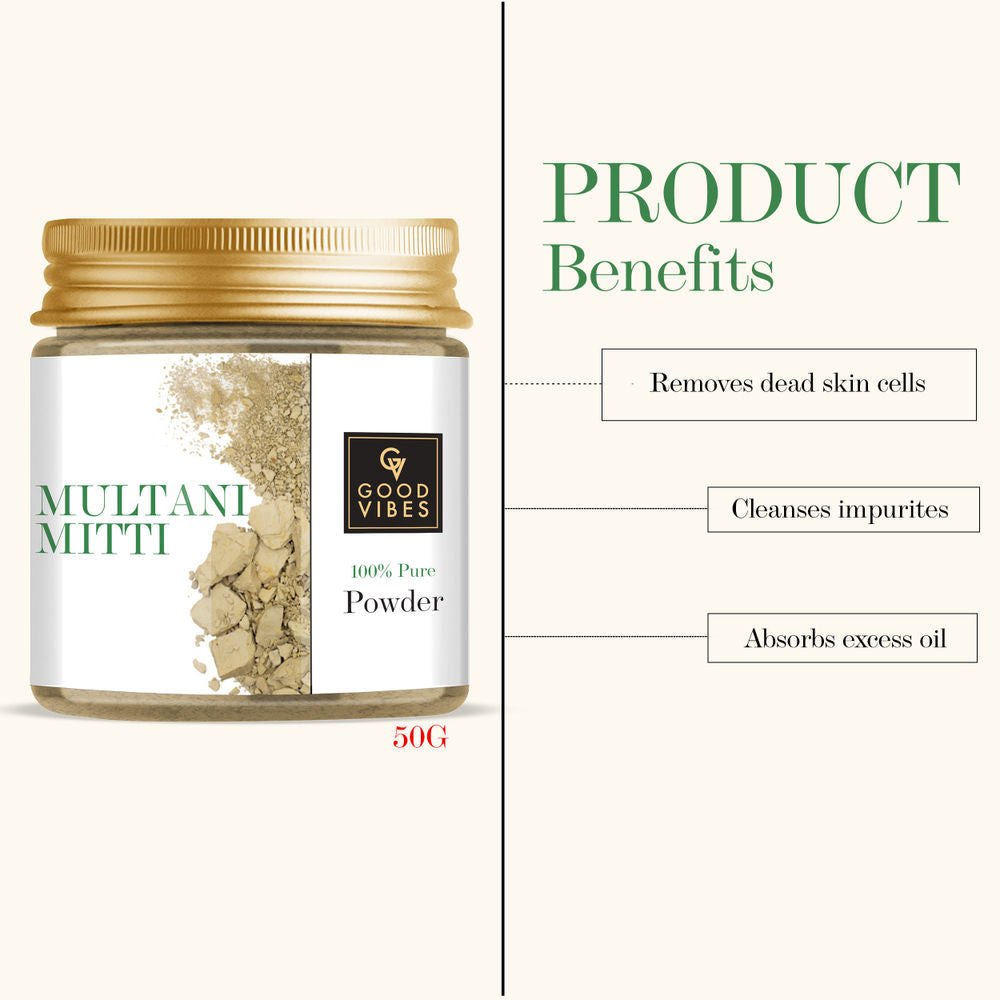 Good Vibes Multani Mitti 100% Pure Powder