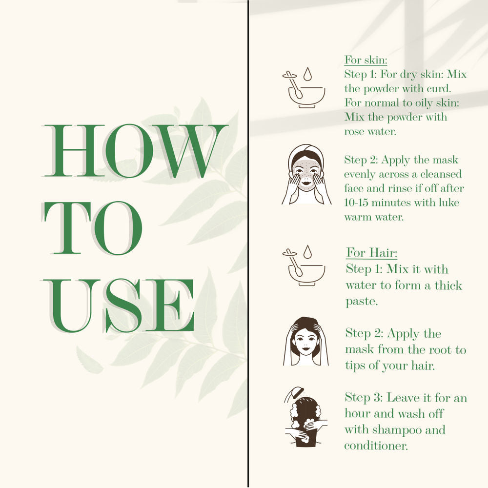 Good Vibes Neem Leaves 100% Pure Powder