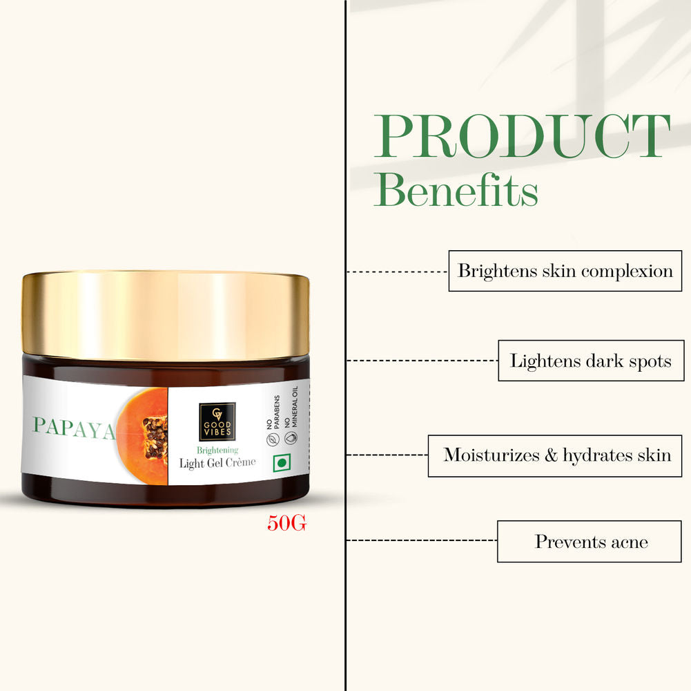 Good Vibes Papaya Brightening Light Gel Cream