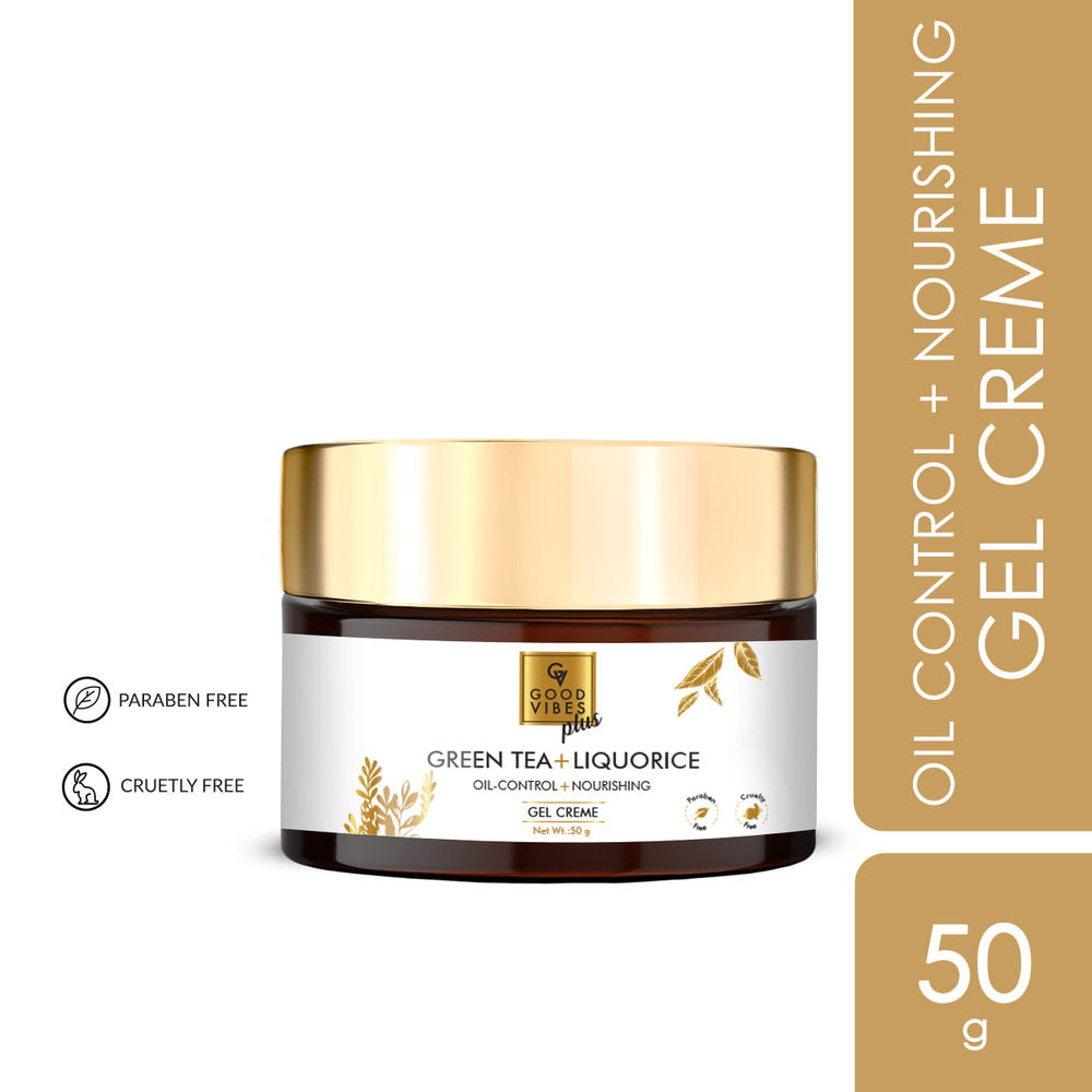 Good Vibes Plus Oil Control + Nourishing Gel Creme - Green Tea + Liquorice