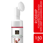 Good Vibes Rosehip Skin Clearing Foaming Face Wash With Deep Cleansing Brush