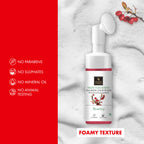 Good Vibes Rosehip Skin Clearing Foaming Face Wash With Deep Cleansing Brush