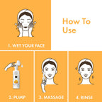 Good Vibes Vitamin C Glow Foaming Face Wash With Deep Cleansing Brush
