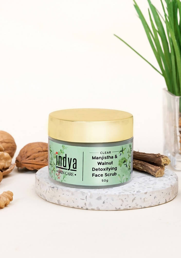 Indya Manjistha & Walnut Detoxifying Face Scrub
