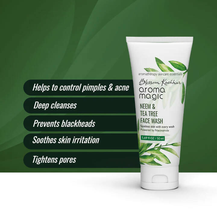 Blossom Kochhar Aroma Magic Neem & Tea Tree Face Wash - Distacart