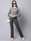 Even Apparels Brown Polywool Open Front Statement Women's Jacket - Distacart