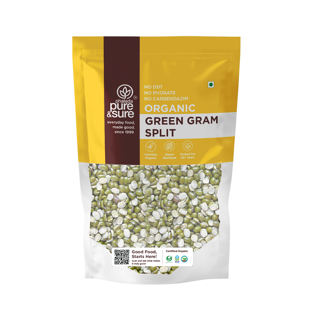 Pure & Sure Organic Green Gram Split - Distacart