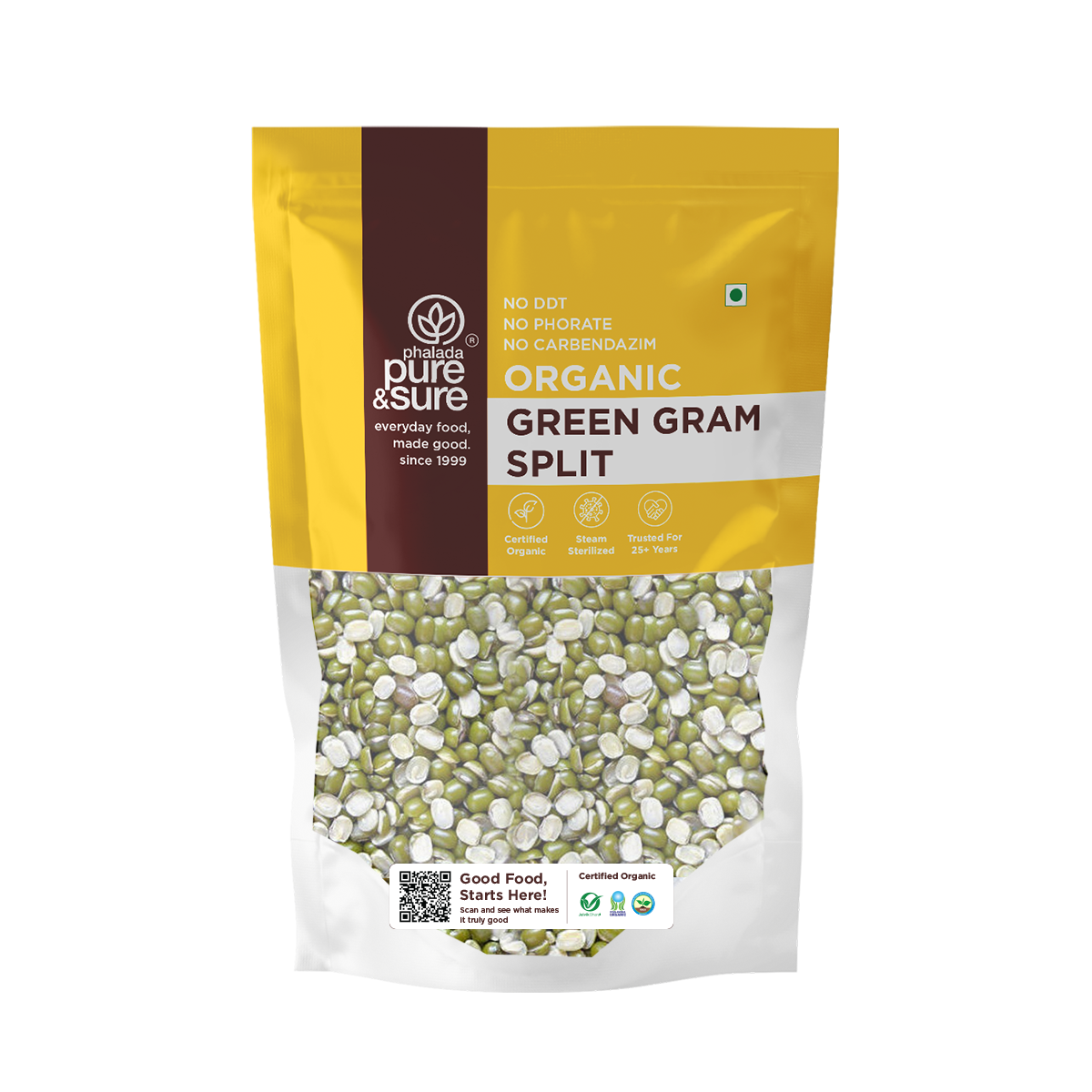 Pure & Sure Organic Green Gram Split - Distacart