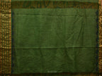 Green Kalamkari Hand Painted Gadwal Silk Handloom Saree with Floral Design - Global Threads