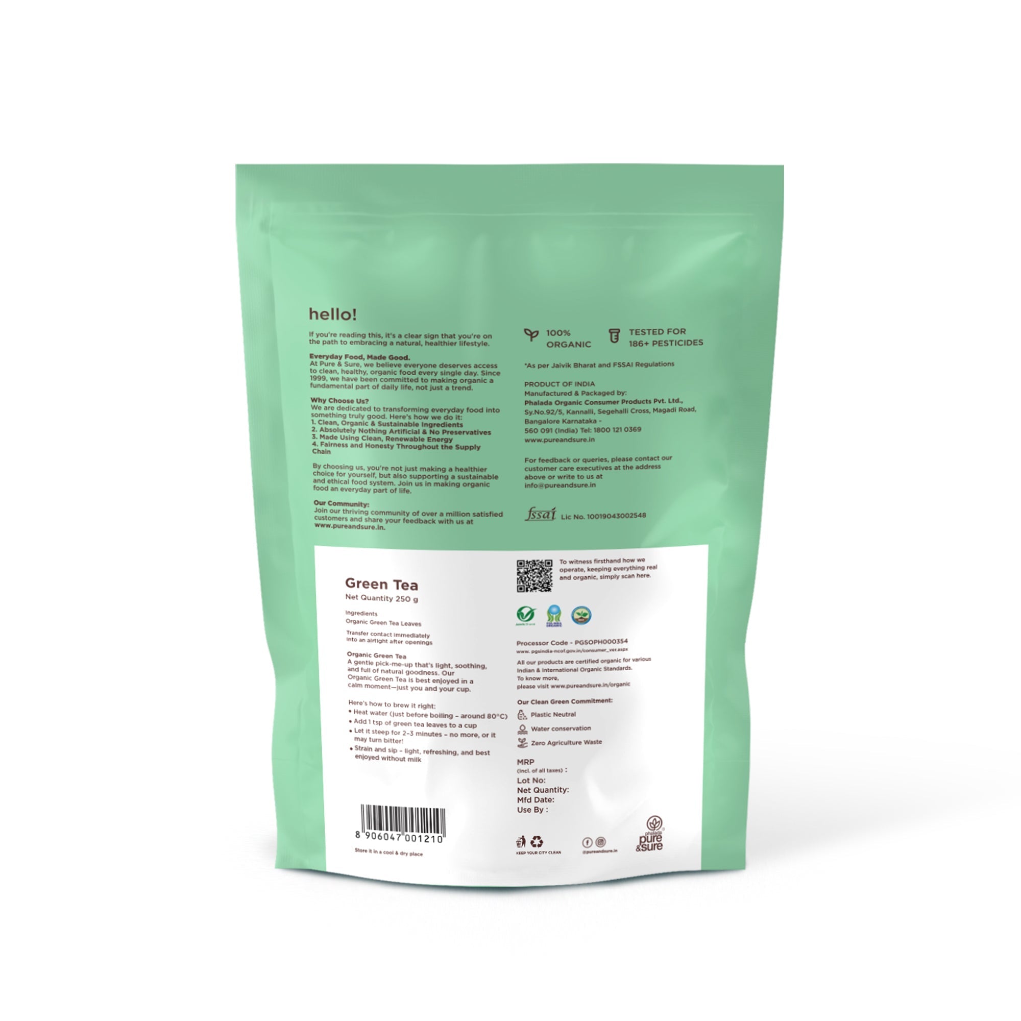 Pure & Sure Organic Green Tea - Distacart