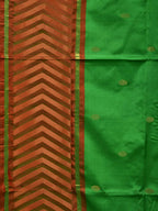 Green Uppada Silk Handloom Saree with Border Design - Global Threads
