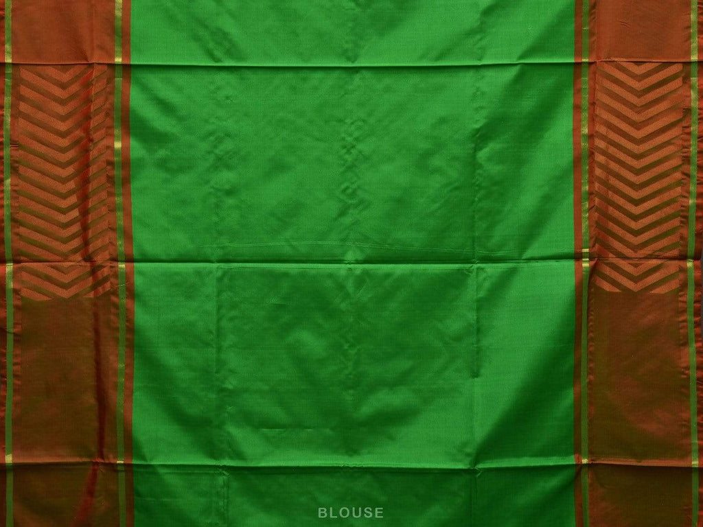 Green Uppada Silk Handloom Saree with Border Design - Global Threads