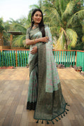Anaita Green Woven Design Pure Kanjivaram Soft Satin Silk Saree With Blouse - Distacart