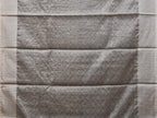 Grey Cut Work Tussar Cotton Saree with All Over Jamdani Style Design - Global Threads