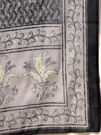 Yufta Grey Pure Cotton Anarkali Dupatta Pant Set - Distacart