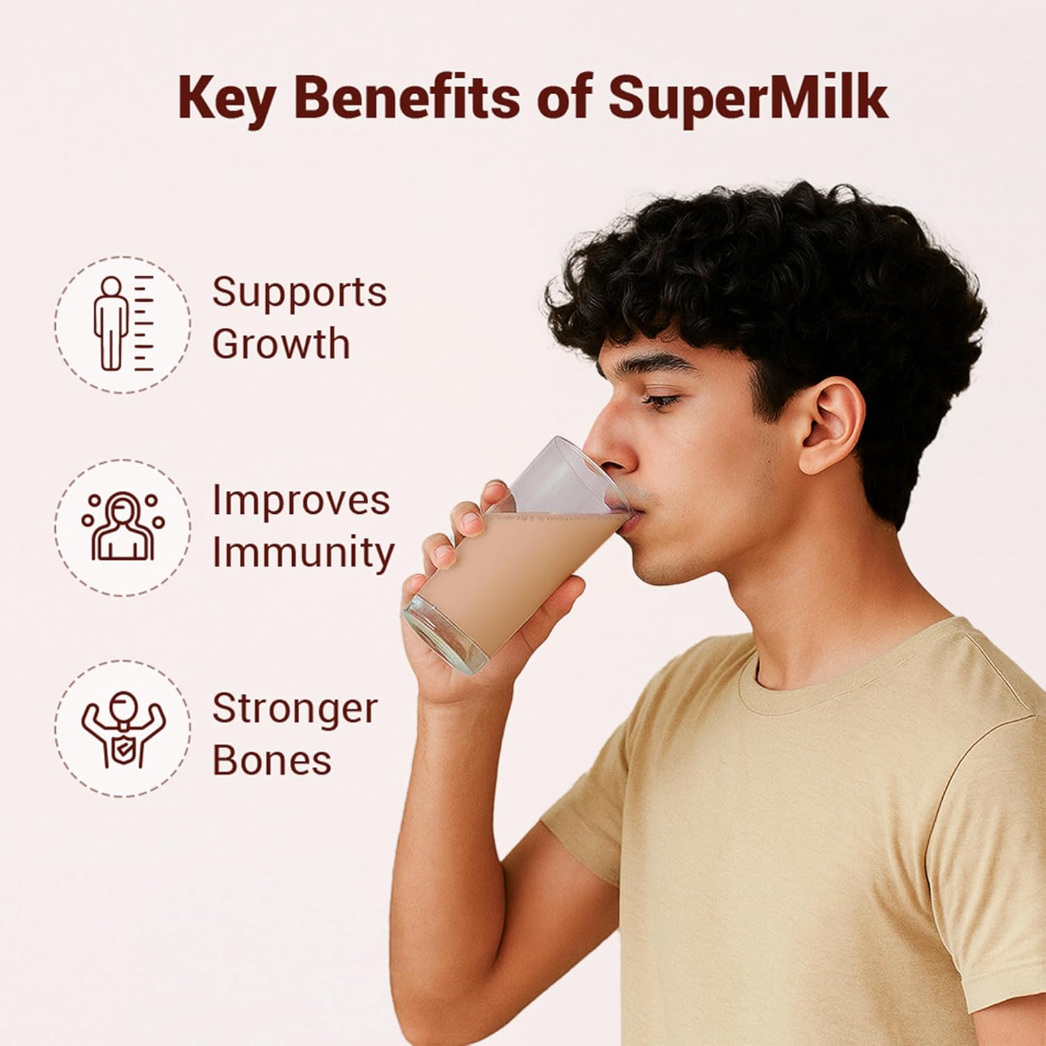 Gritzo Supermilk Overall Growth Powder 13+Y (Teen Athletes), Health Drink For Boys