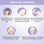 Nykaa Naturals Microfiber Hair Wrap for Frizz Free & Shiny Hair - Lavender