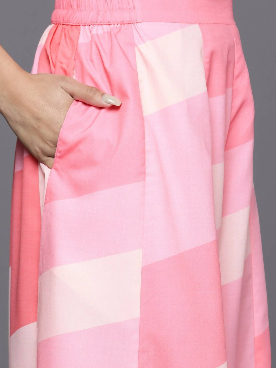 Ahalyaa Women's Traditional Wear Co-ods - Pink
