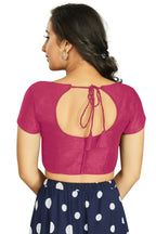Aastha Fashion Women's Pink Art Silk Designer Festive Wear Readymade Blouse