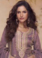 Vegaa Fashion Onion Pink Simar Silk Embroidered Designer Salwar Suit - Distacart