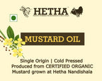 Hetha Organic Cold Pressed Black Mustard Oil