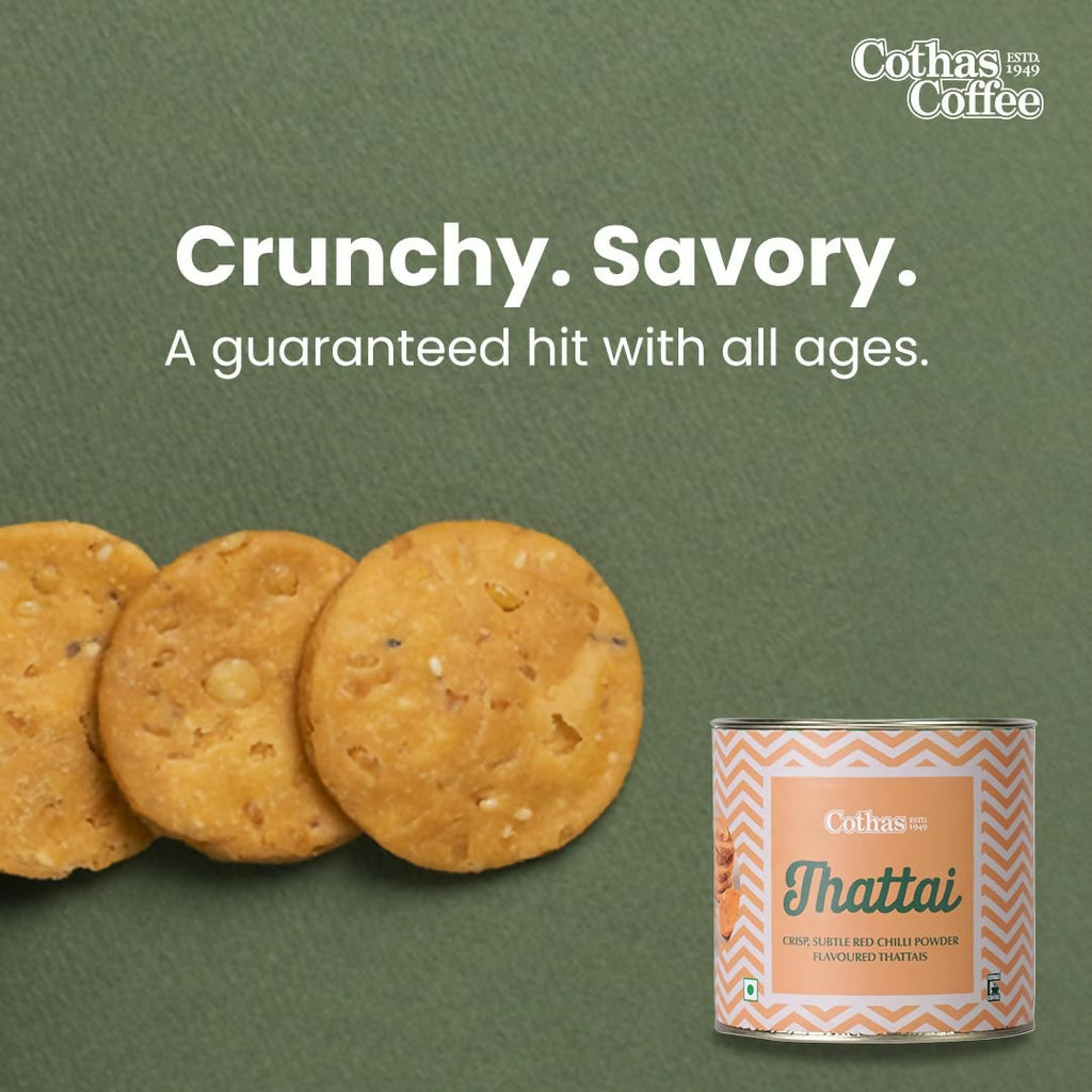 Cothas Thattai | Crispy Rice Flour Snack with Black Gram - Distacart