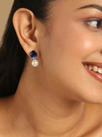 Nuyug Blue Stone Elegance Anti Tarnish Studs - Distacart
