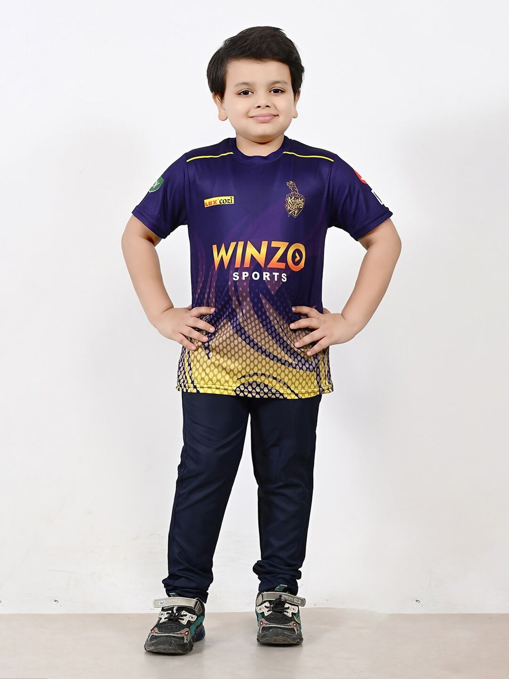 Baesd Boys Sports Round Neck Printed Cricket Jersey IPL, T20 T-shirt