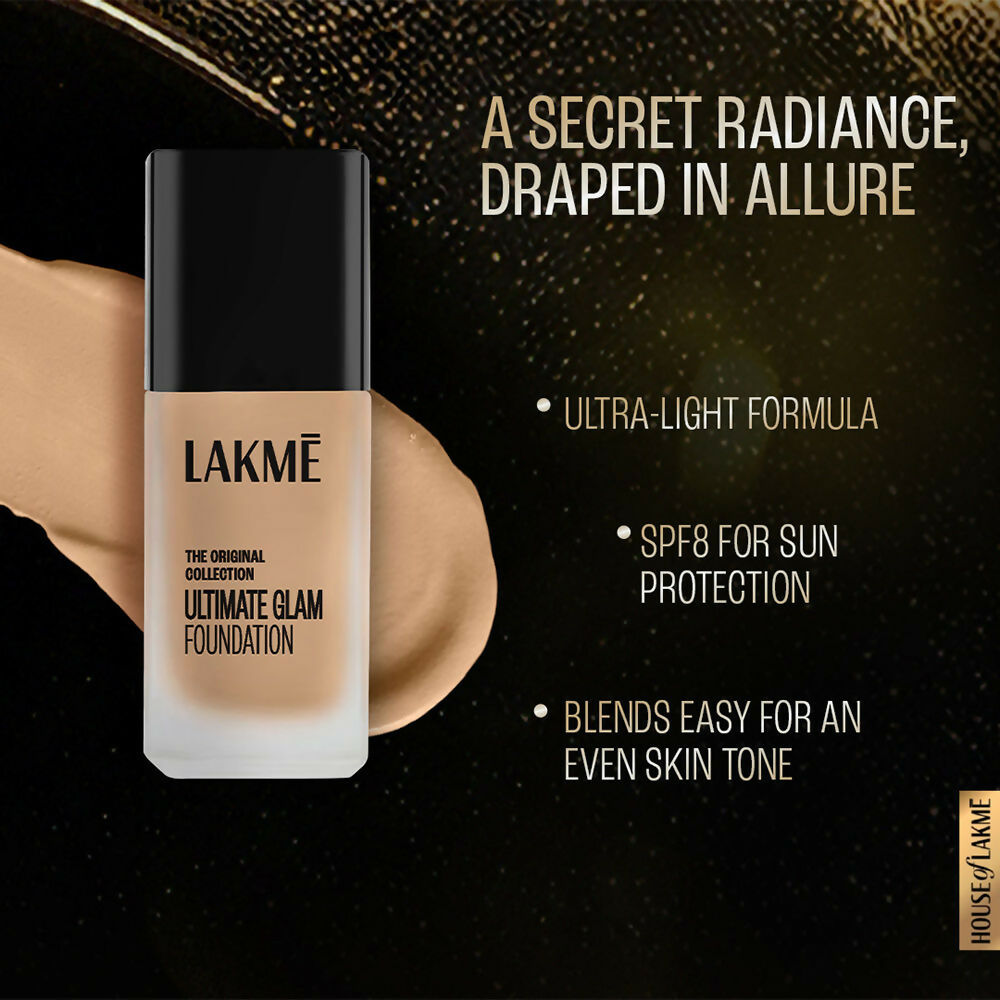 Lakme Ultimate Glam SPF 8 Foundation - Shade 02