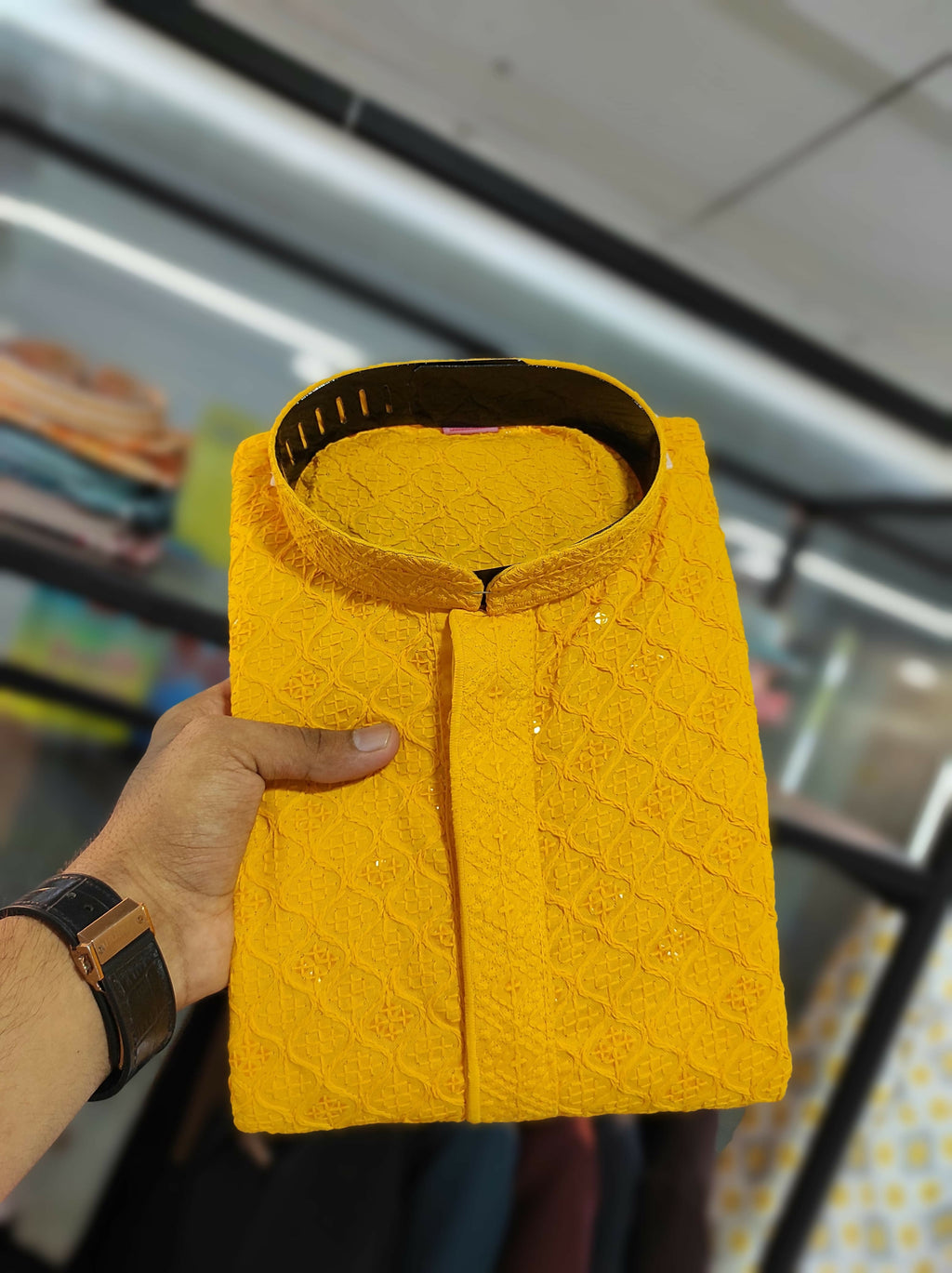 Anaita Yellow Embroidered Rayon Straight Kurta - Distacart
