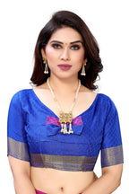 Vamika Banarasi Jacquard Weaving Purple Saree