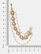 Ruby Raang Gold Plated Ear Chain