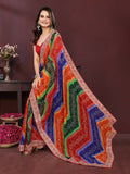 Ai Fashion Multi Georgette Digital Print Party Wear Saree - Distacart